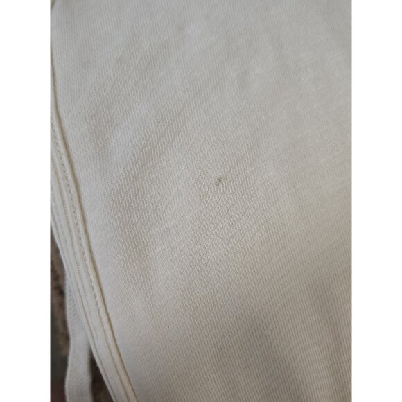 Daily Practice Horizon Wide Leg Jumpsuit M Cream Seamed Drawstrings Sleeveless - Picture 11 of 11